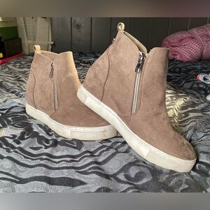 Steve Madden Double Zip Kids Jwedgiee Sneaker Size 5M